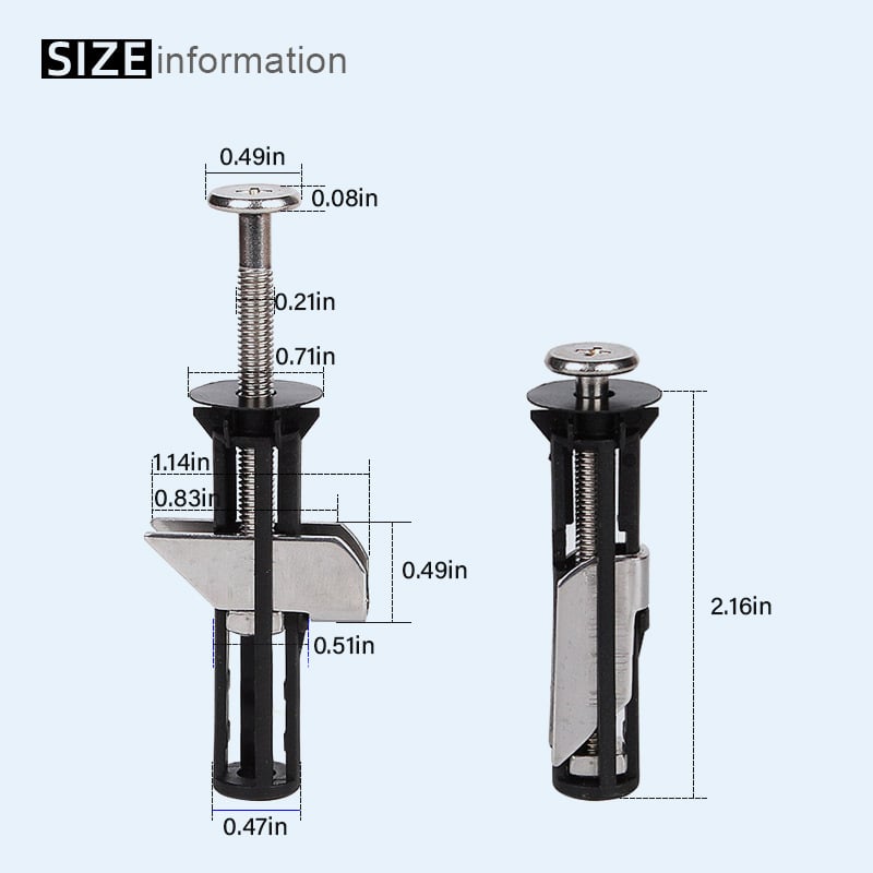 🔥VENTE DE NOUVEL AN - Kit de boulons de fixation de siège de toilette robuste