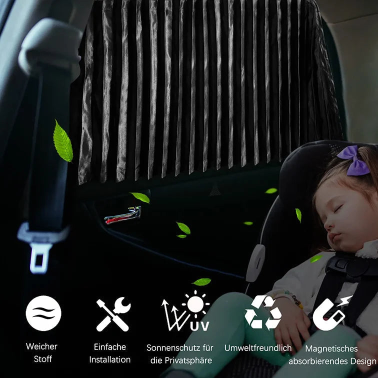 Pare-soleil magnétique bloquant les UV pour fenêtres latérales de voiture