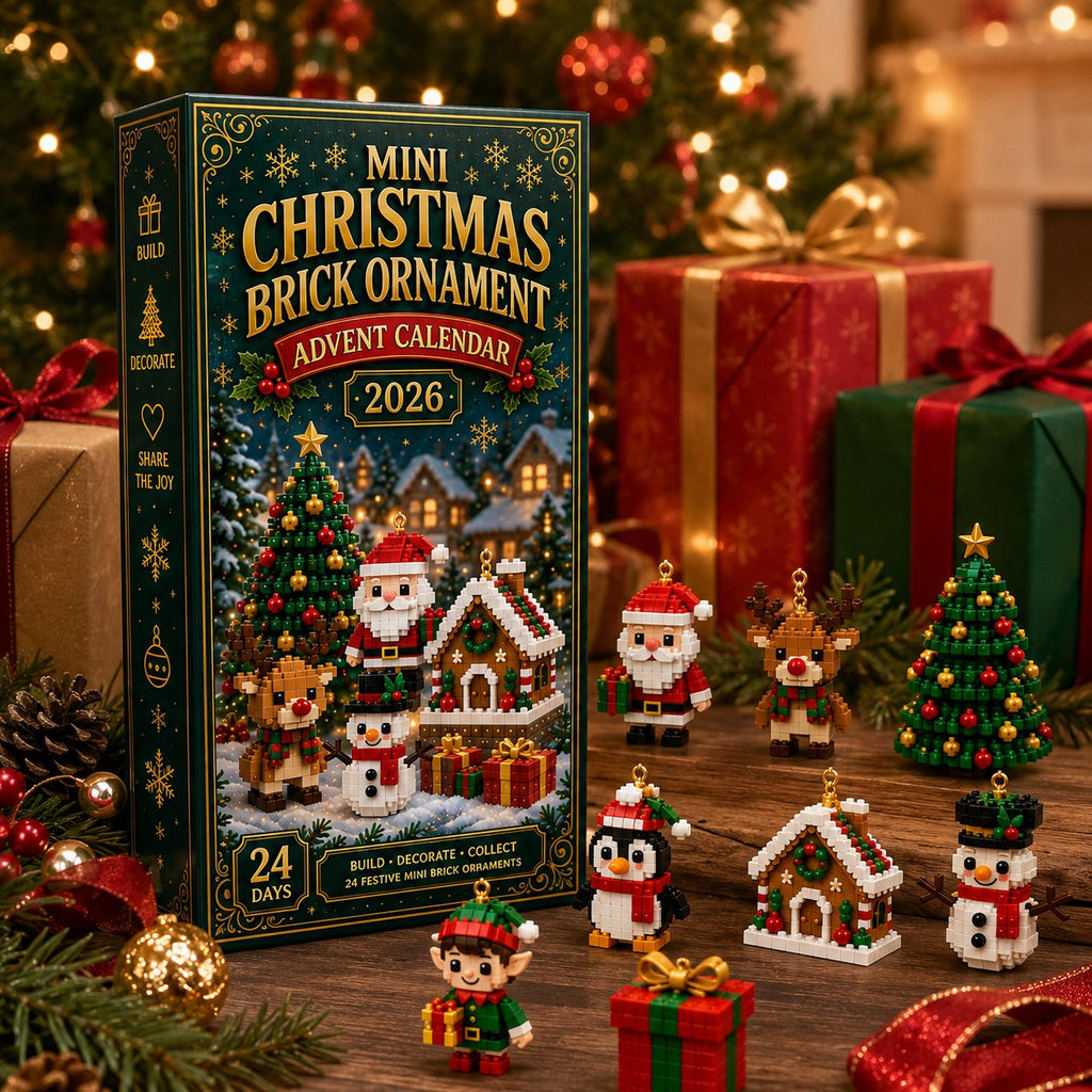 ⏳ Dernier jour pour économiser 49% – 🎄 Calendrier de l'Avent Mini Ornements de Noël de 24 jours | 24 designs festifs uniques à construire avec des boucles suspendues—parfait pour décorer les sapins de Noël, les couronnes et les présentations de vacances