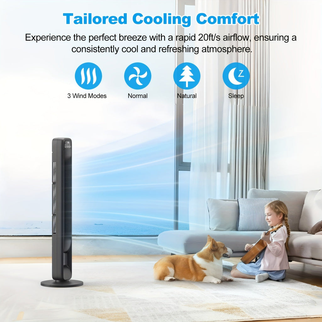 Ventilateur Tour Sans Pale – Silencieux et Réglable