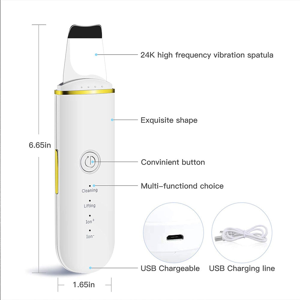 SkinPulse™ - Nettoyage Ultrasonique Professionnel de la Peau