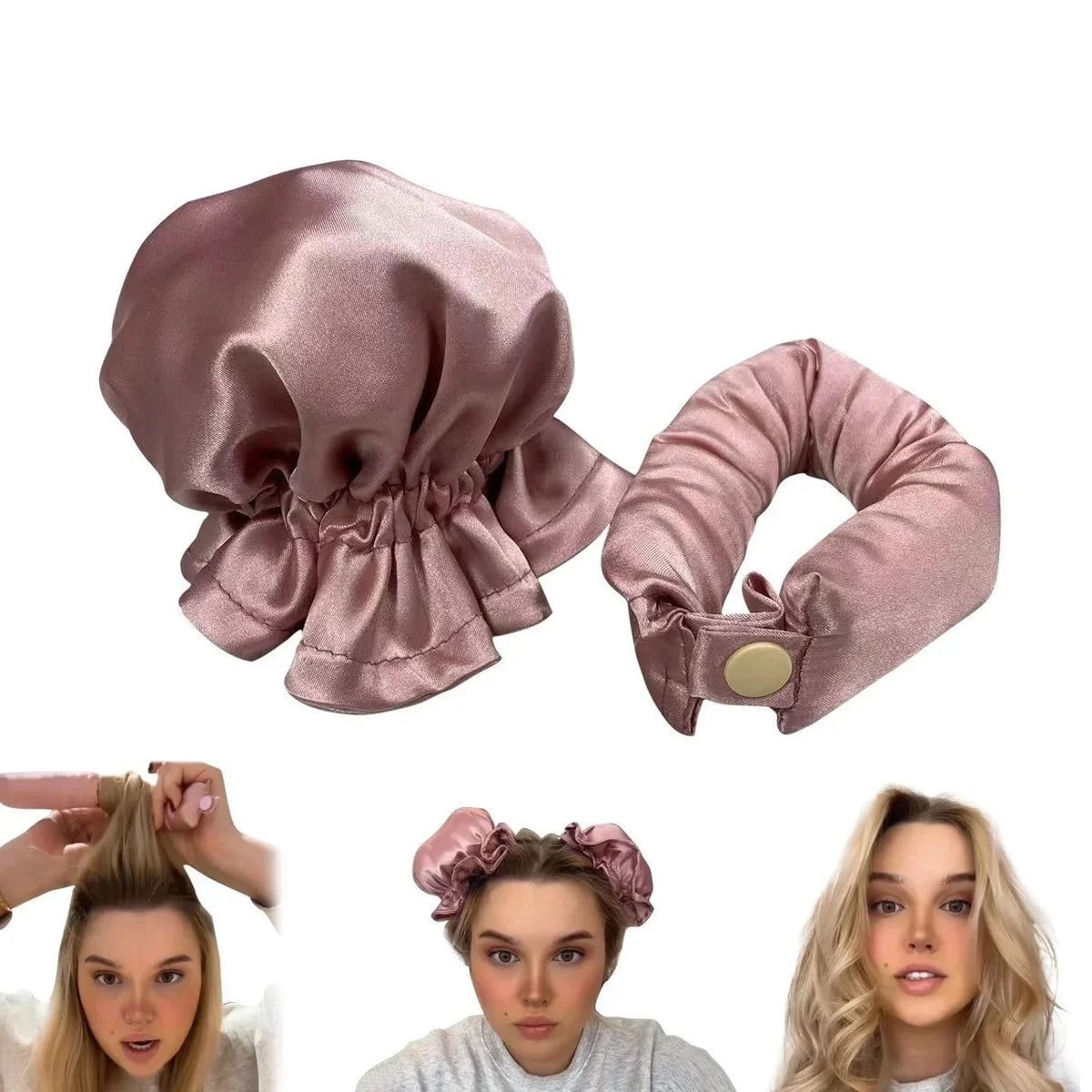 Ensemble de Chignons en Satin sans Chaleur