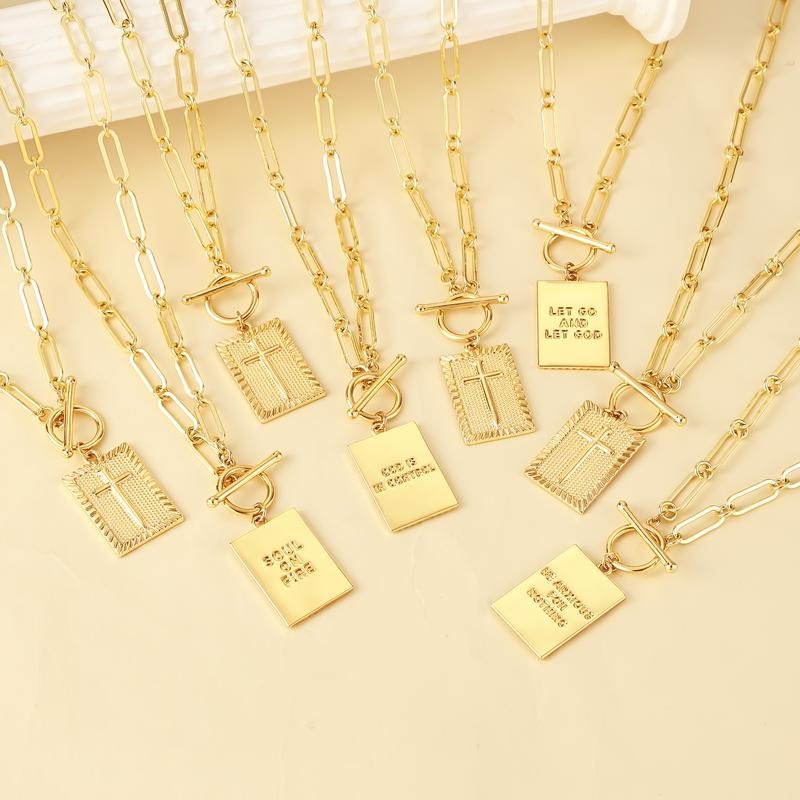 Chaîne en Papier Clips Plaquée Or 14K