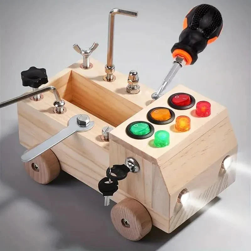 Tableau d'activités Montessori – Jouet éducatif interactif pour enfants favorisant la motricité fine et les compétences cognitives
