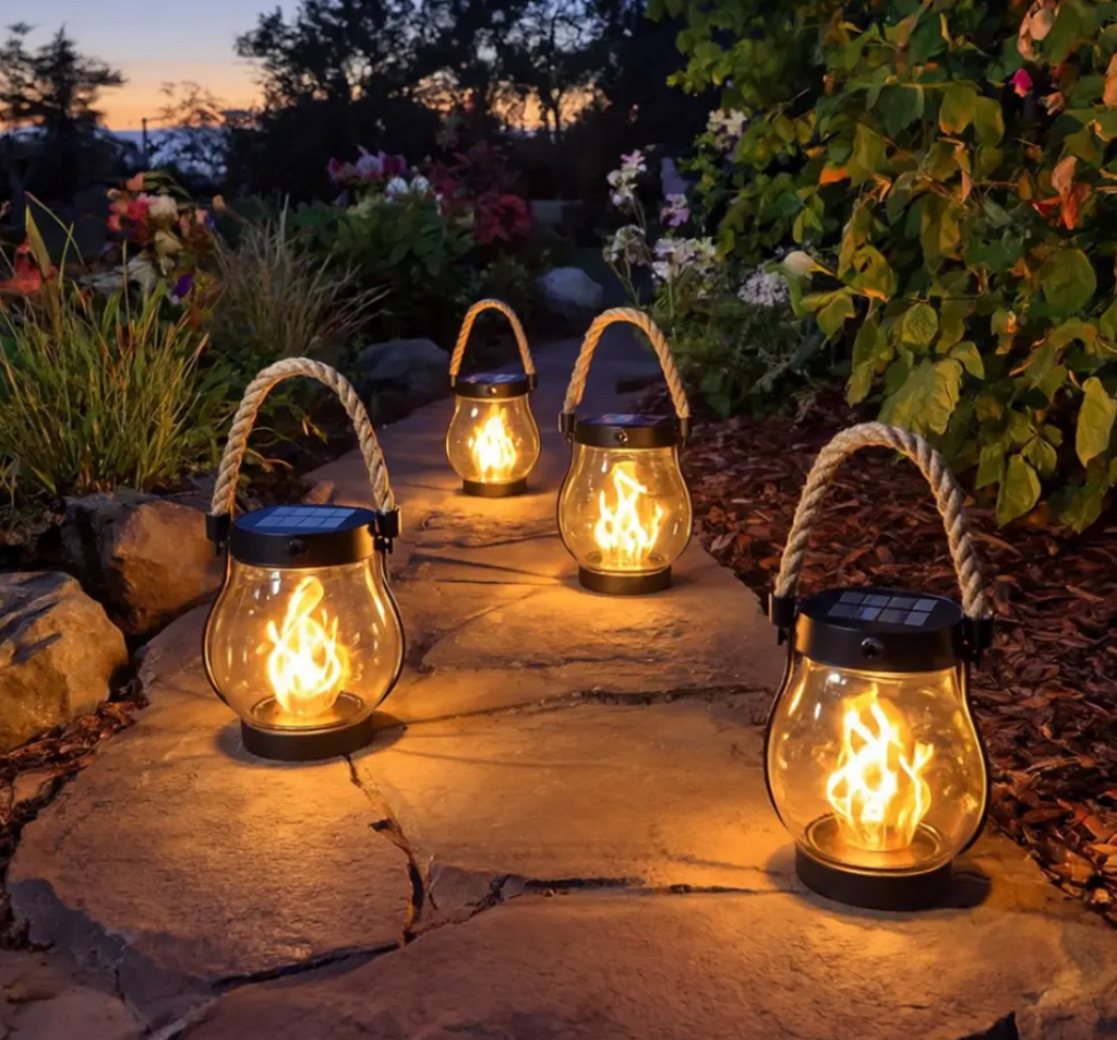 LumaFlick™ Lampe à Flamme Solaire — Transformez Vos Nuits avec une Lueur Douce et Captivante Qui Dure Toute la Soirée