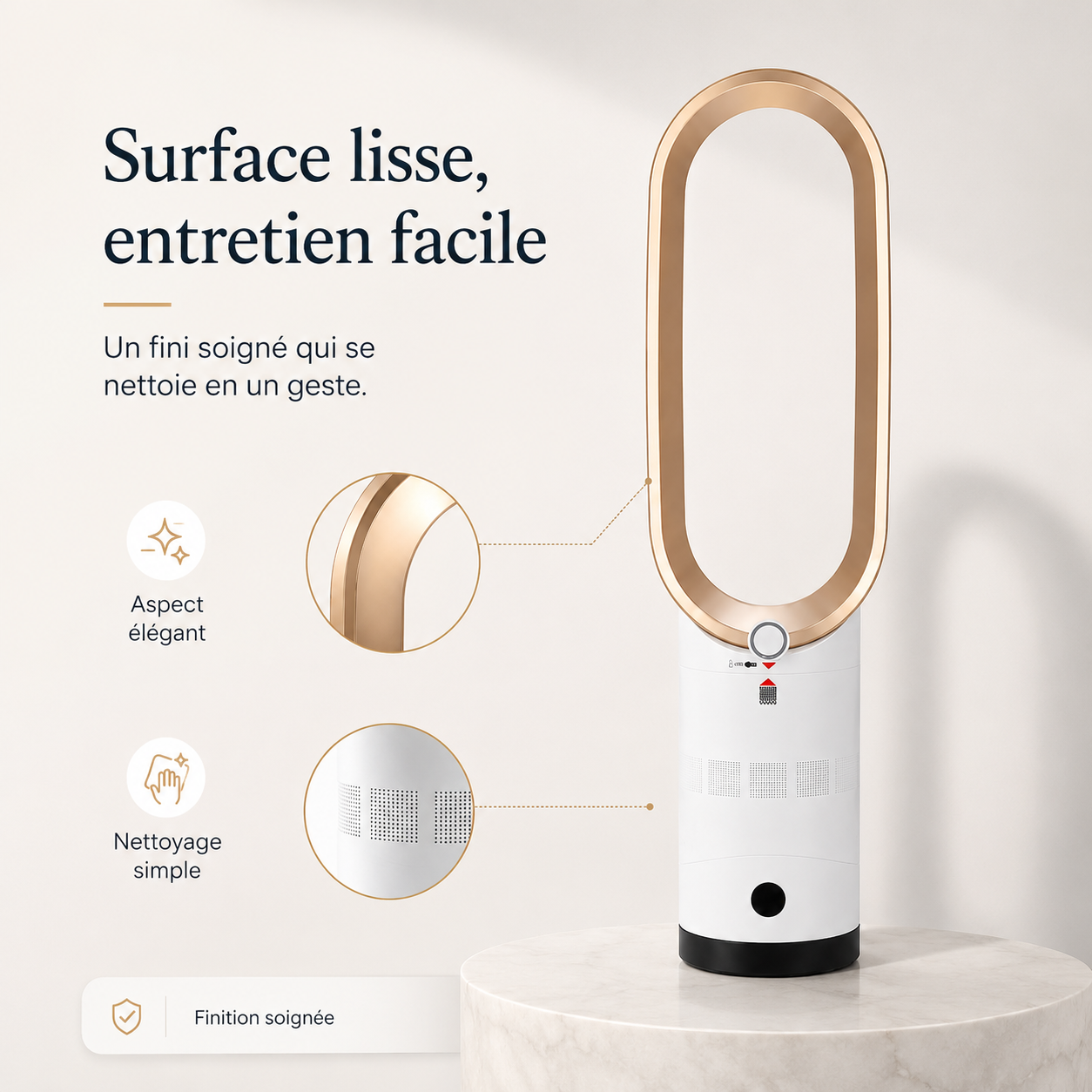 BreezeNova Refroidisseur d'Air 3-en-1 avec Purificateur et Oscillation
