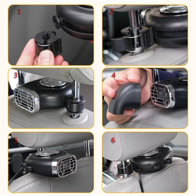 Chauffage de voiture 12V – Chauffage portable pour voiture avec angle réglable à 360°