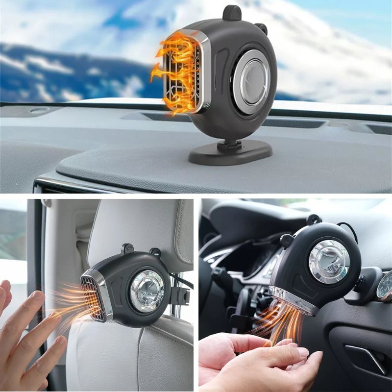 Chauffage de voiture 12V – Chauffage portable pour voiture avec angle réglable à 360°