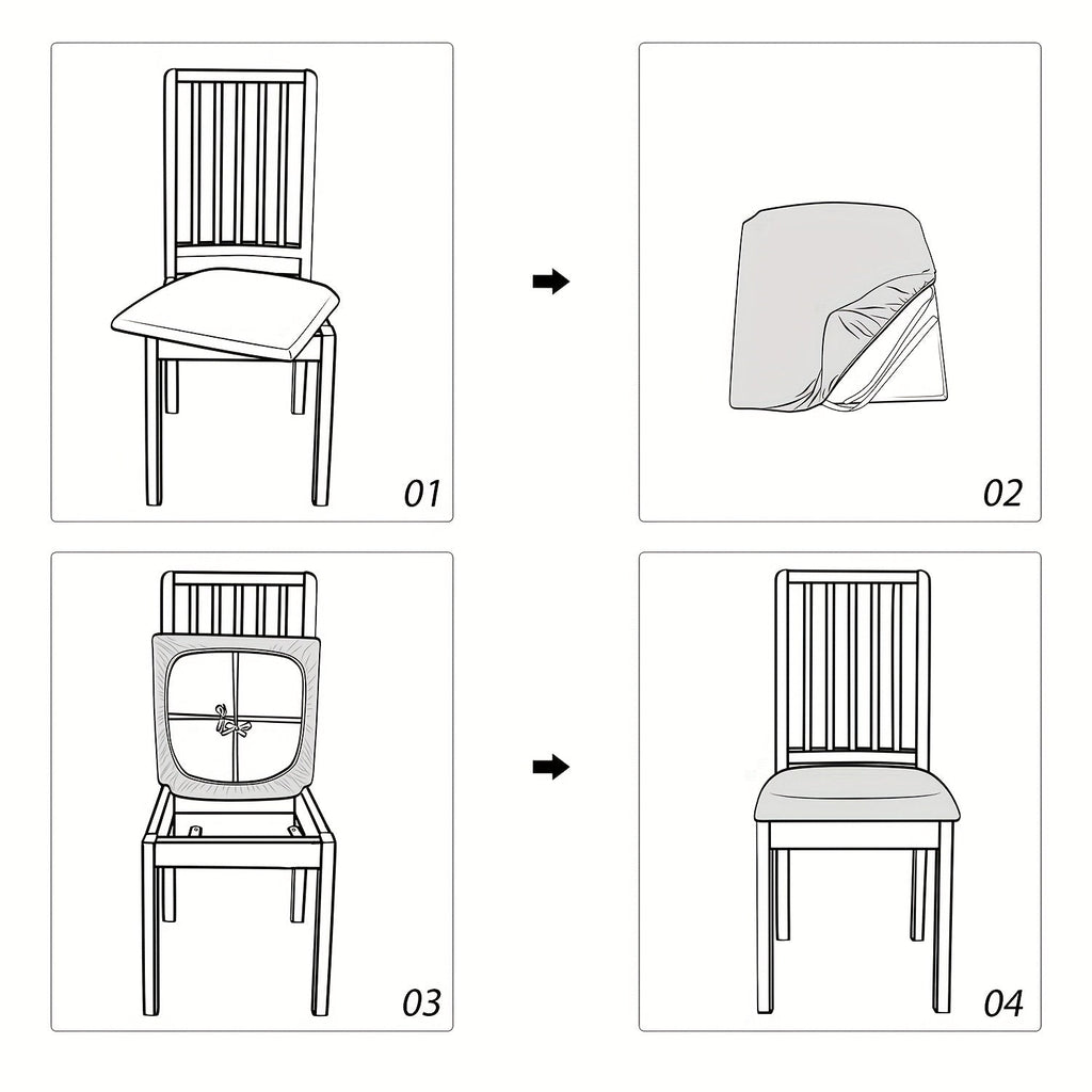 Housses de Chaise ChicShield – Protection Élégante pour Chaises de Salle à Manger