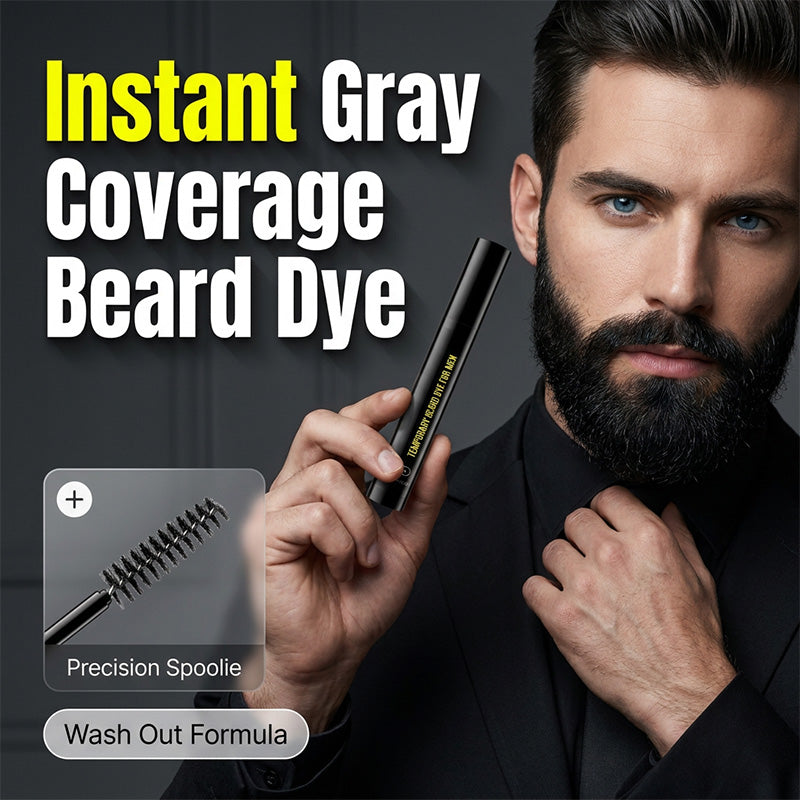 BoldVanta™ Teinture pour Barbe et Sourcils — Commandez Instantanément le Respect avec un Look Audacieux et Plus Riche