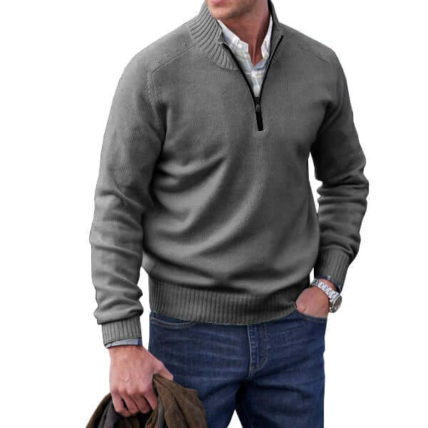 Pull zippé pour hommes
