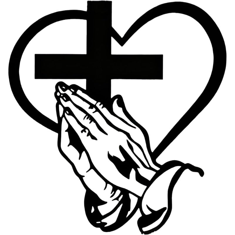 Croix Murale des Mains en Prière