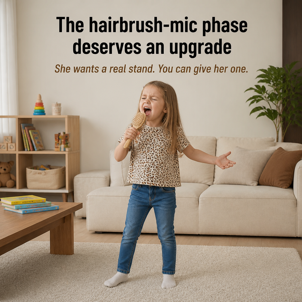 HarmonyVibe™ — Échangez le Micro de Brosse à Cheveux pour un Vrai Support de Performeur | Rose, Bleu, Noir