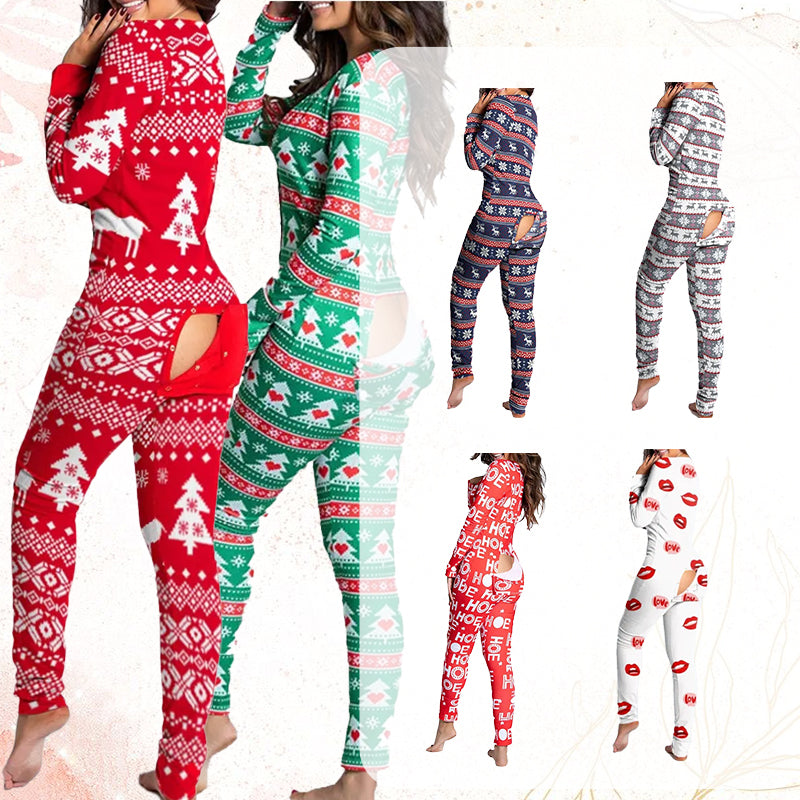 WinterGlow™ – Combinaison festive avec patte de boutonnage pour femmes