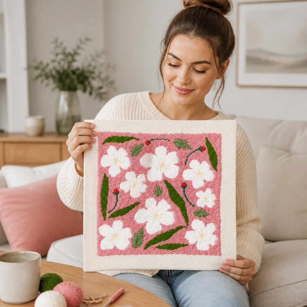 BloomThread™ Édition Carrée — Créez de l'Art Confortable et Coloré qui Réchauffe Votre Âme