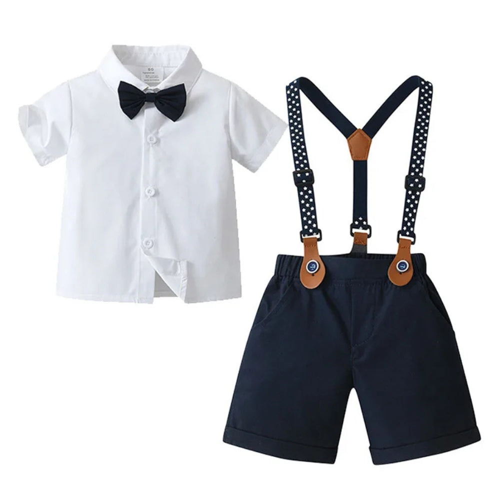 Costume formel chic pour garçons en 3 pièces avec nœud papillon