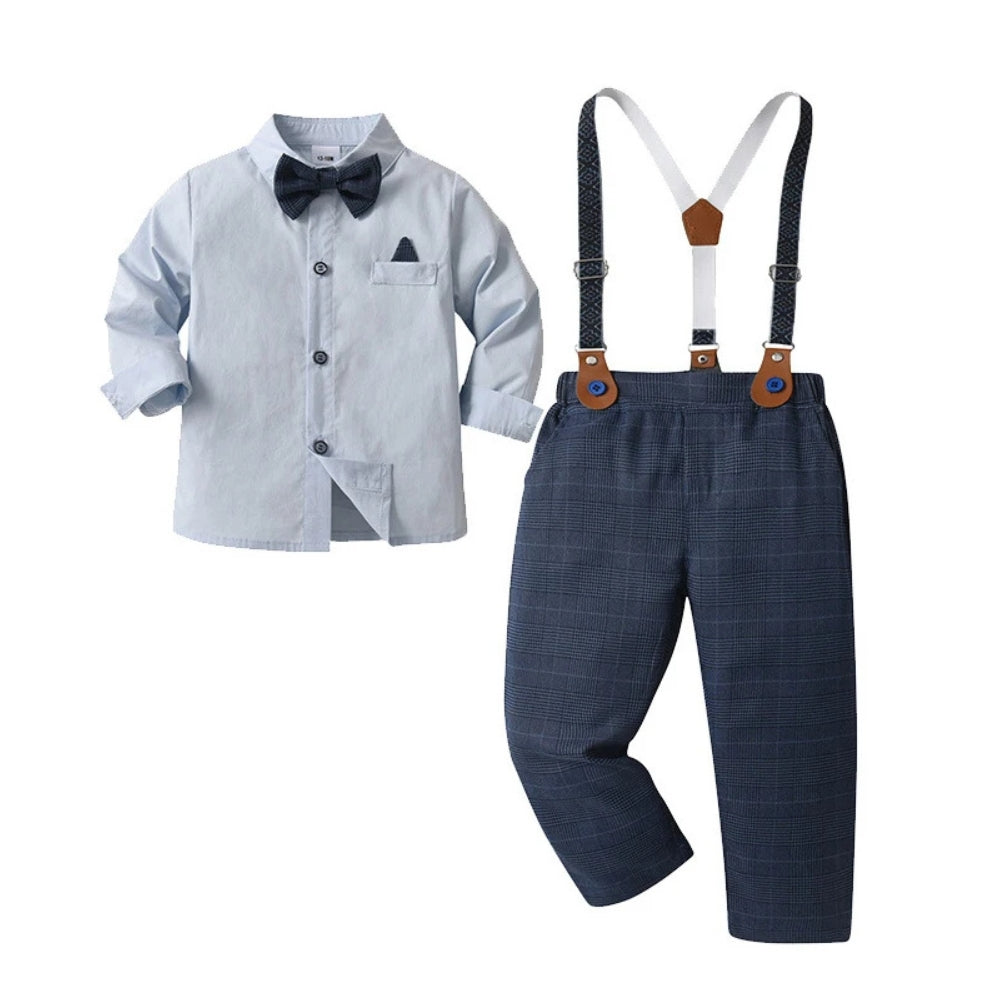 Costume formel chic pour garçons en 3 pièces avec nœud papillon