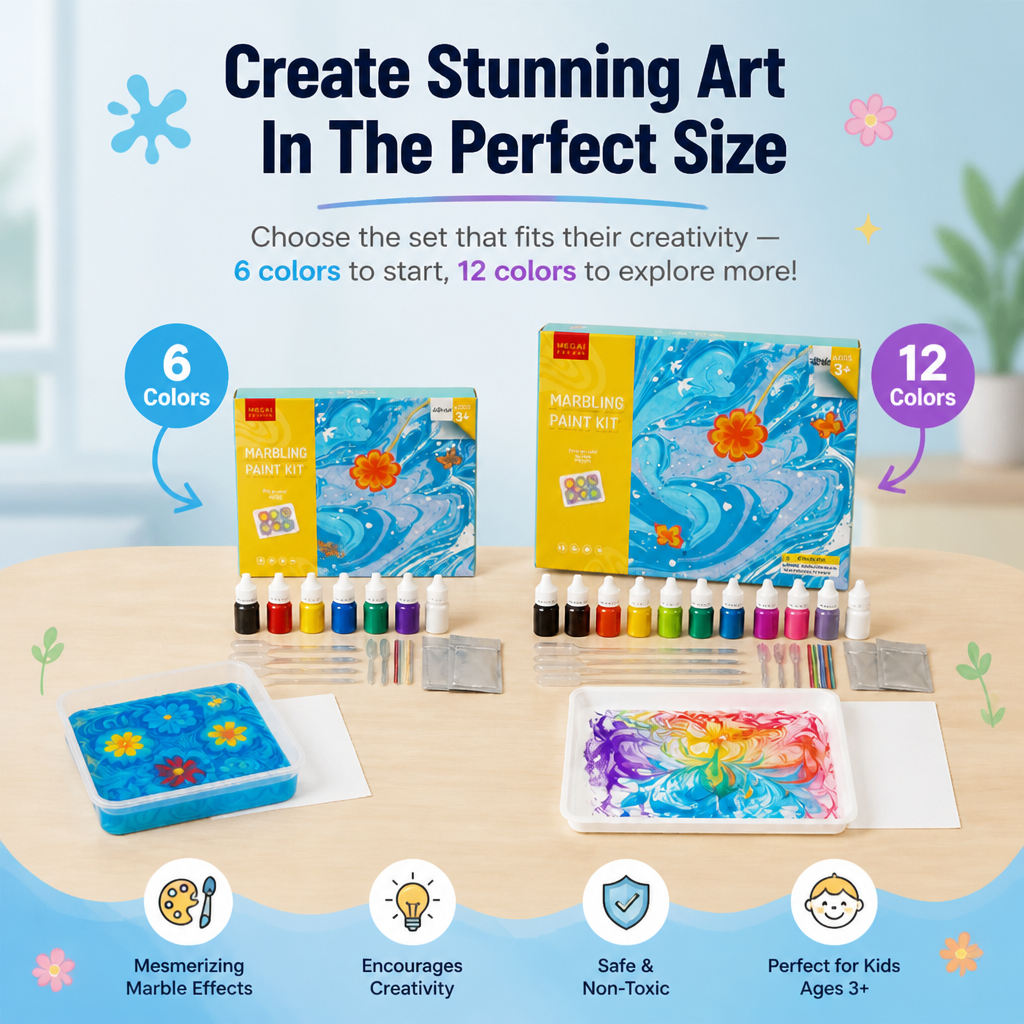 ColorWave™ — Éveillez l'imagination de votre enfant avec des chefs-d'œuvre envoûtants et sans désordre