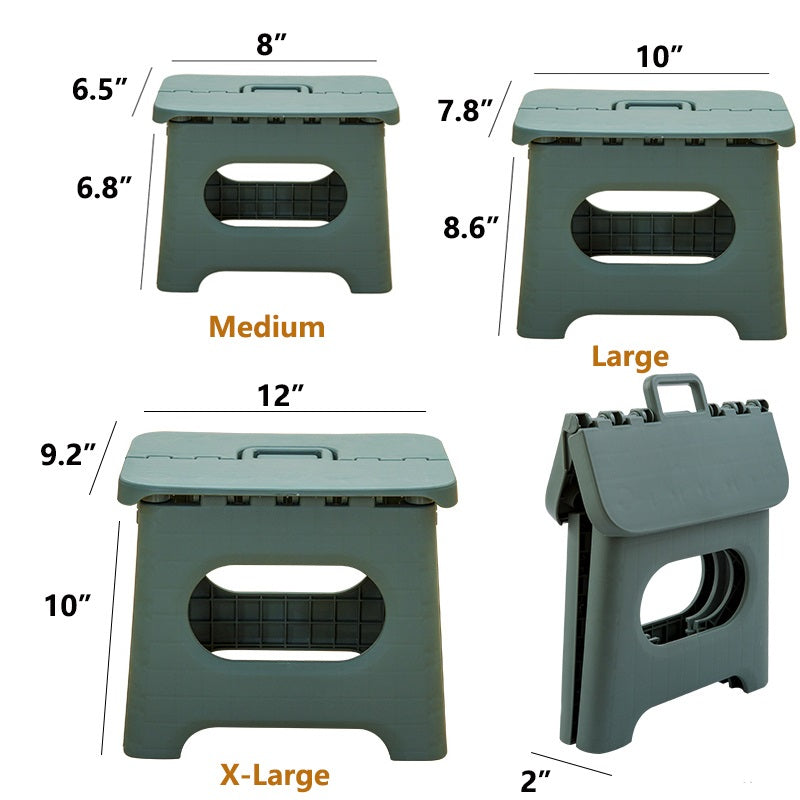 Tabouret de Marche Pliable Portable avec Poignée pour Utilisation Polyvalente
