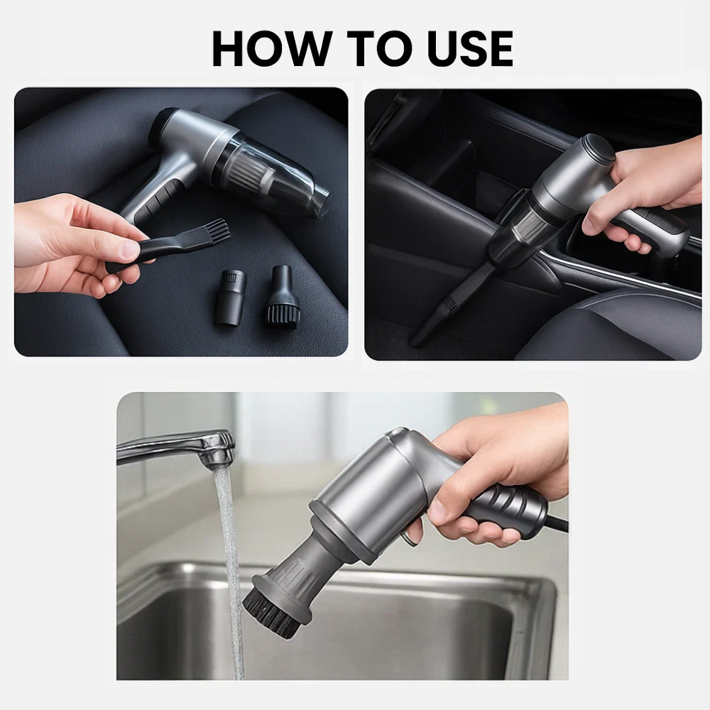 Aspirateur de Voiture Compact – Aspirateur Portable Sans Fil