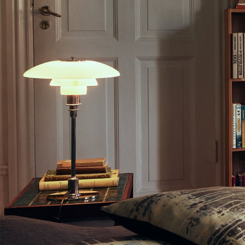 Lampe de table contemporaine danoise - Lumière LED chaude