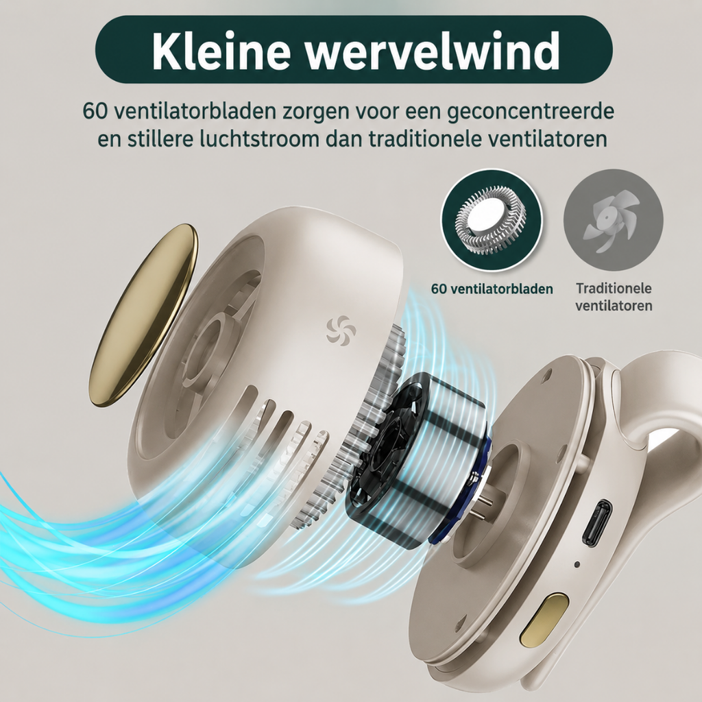 CoolClip™ – Ventilateur Portable avec Clip