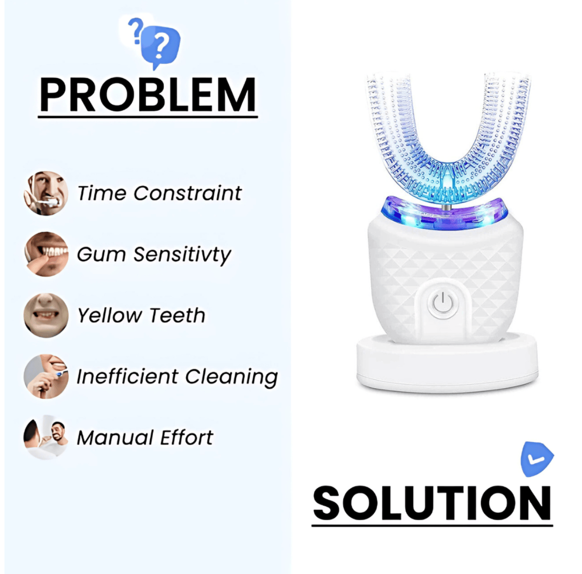 BrightSmile360™ — Entourez Votre Sourire d'une Propreté Rapide, Douce et de Niveau Dentaire