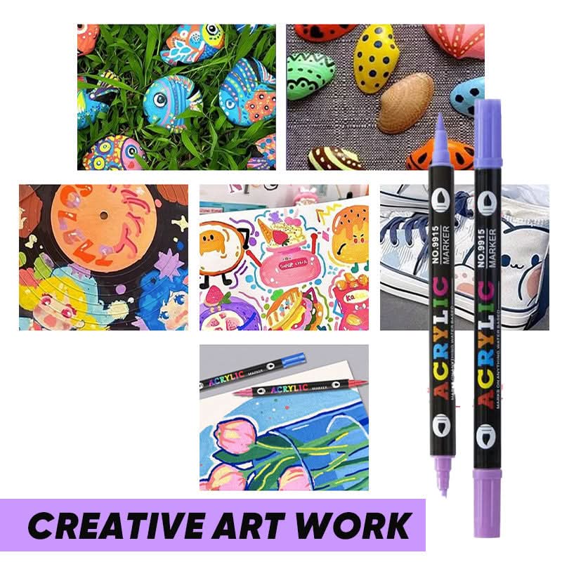 Chromaraise™ Stylos de Peinture Acrylique — Éveillez Votre Créativité avec des Couleurs Vives et Durables sur Toutes les Surfaces