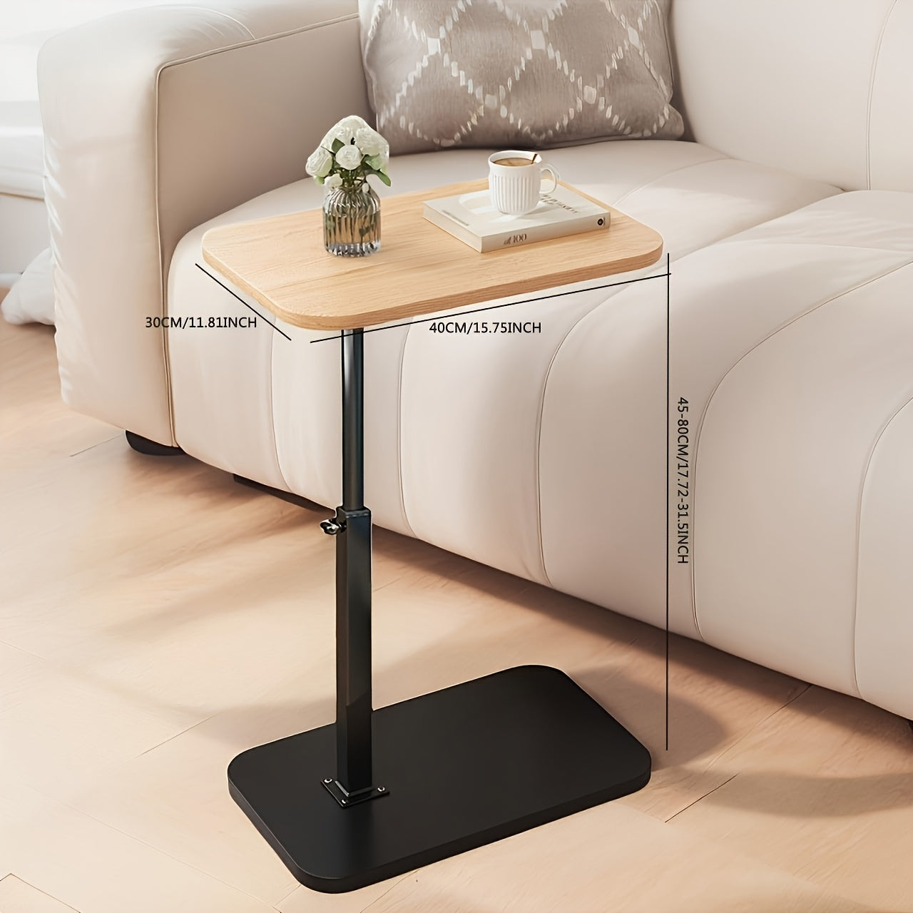 Table d'appoint réglable – Parfaite pour le canapé ou le lit