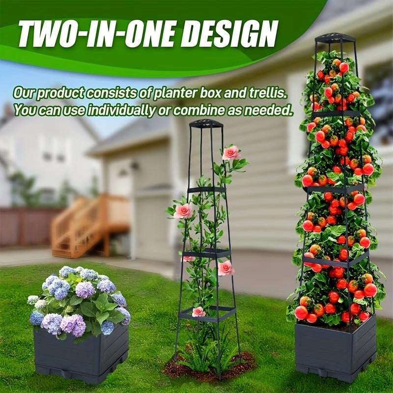 VertiBloom™ Tower — Transformez Votre Espace en Une Oasis de Jardin Luxuriante et Élevée