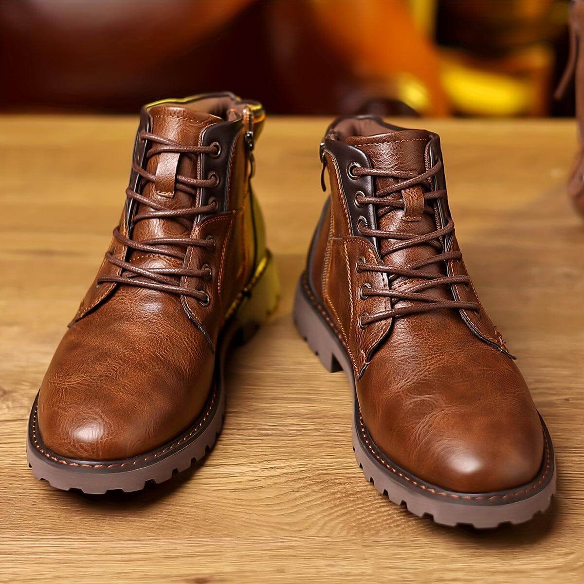 Bottes habillées à fermeture éclair pour hommes