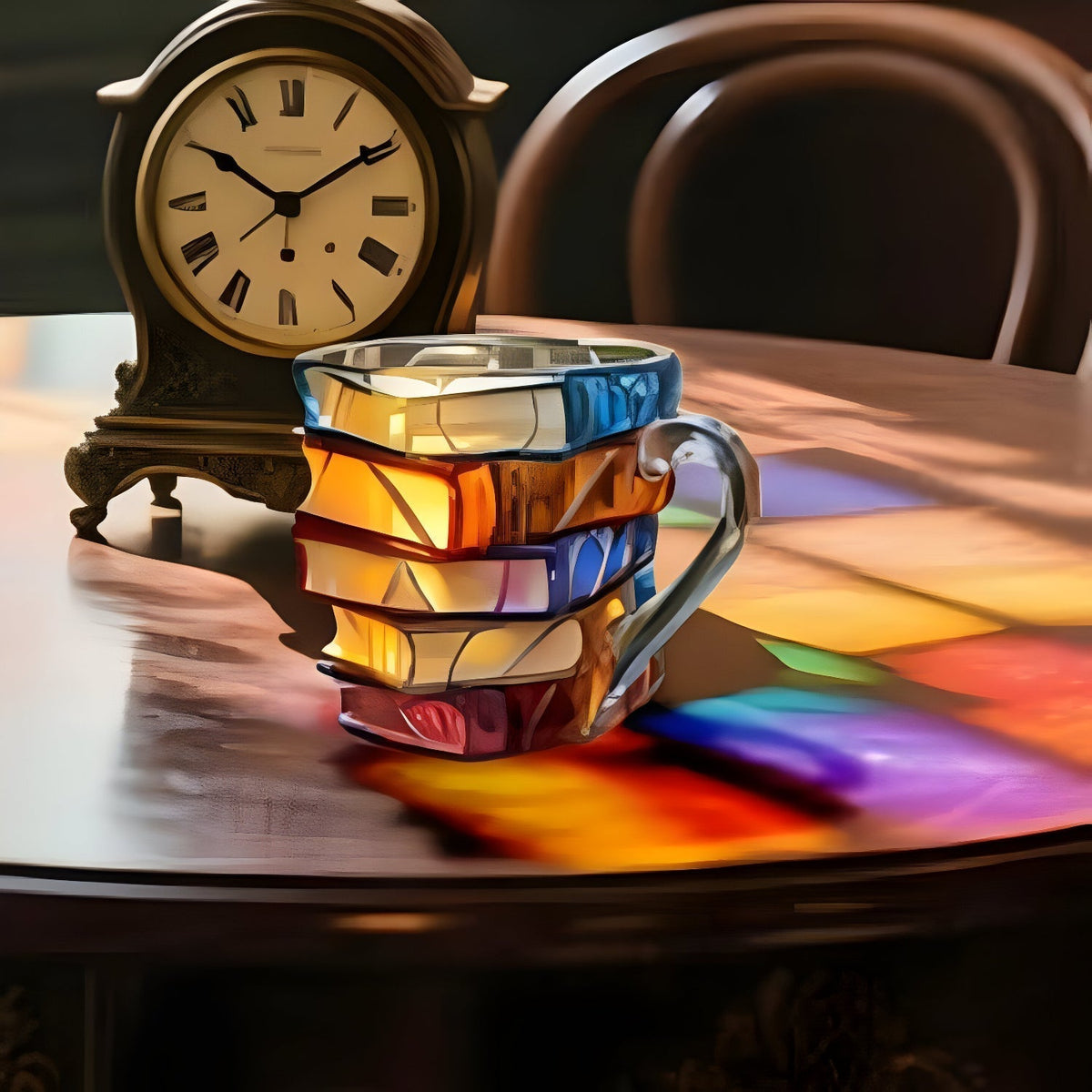 Mug | Tasse au Design Unique en 3D | Fait Main & Colorée | Pour Café & Thé | BookLume