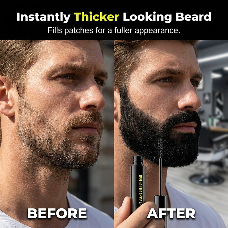 BoldVanta™ Teinture pour Barbe et Sourcils — Commandez Instantanément le Respect avec un Look Audacieux et Plus Riche
