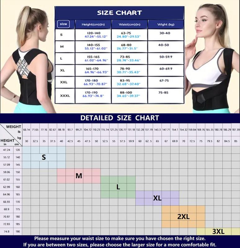 Correcteur de posture ergonomique ajustable – Support toute la journée