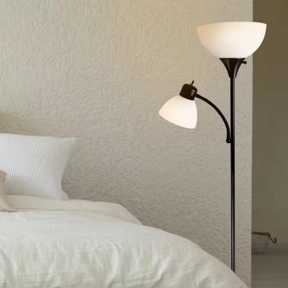 Lampe sur Pied LED avec Deux Sources de Lumière – Lampe de Lecture
