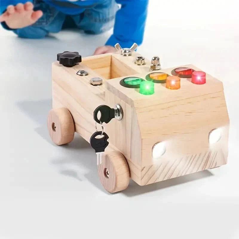 Tableau d'activités Montessori – Jouet éducatif interactif pour enfants favorisant la motricité fine et les compétences cognitives