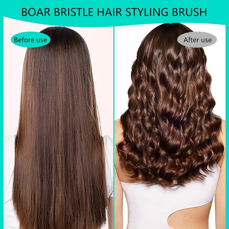 Brosse de Coiffage Multifonctionnelle pour Cheveux Bouclés – Démêler, Définir & Lisser