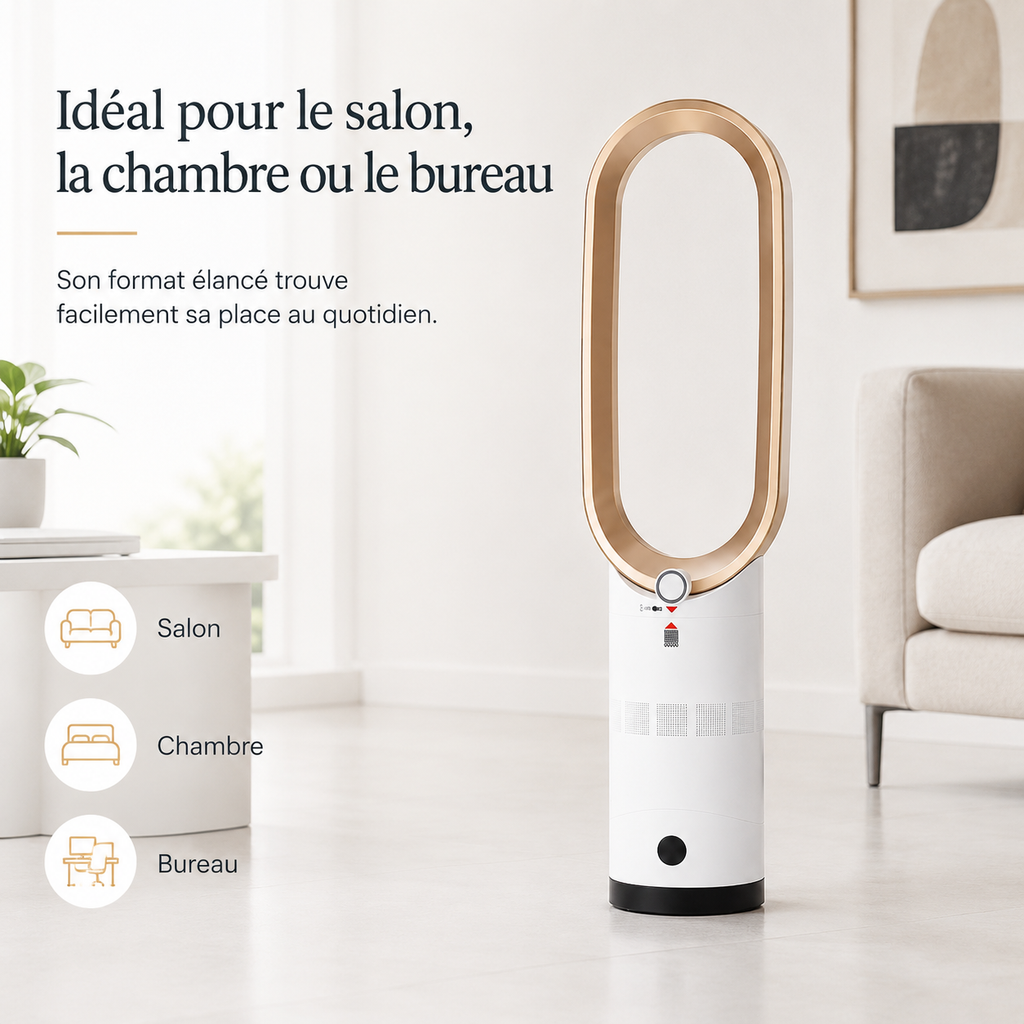 BreezeNova Refroidisseur d'Air 3-en-1 avec Purificateur et Oscillation