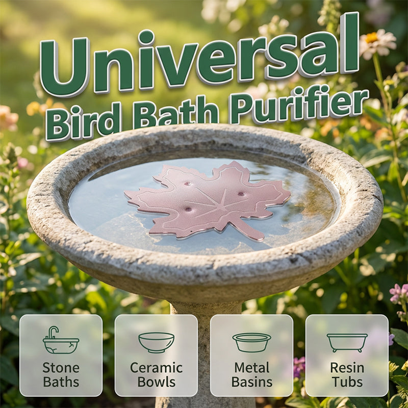 AquaLeaf™ — Transformez votre bain d'oiseaux en un havre étincelant qui invite à la vie et à la joie