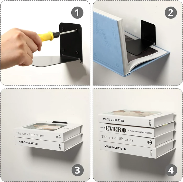 Affichez vos livres comme par magie avec cette étagère invisible