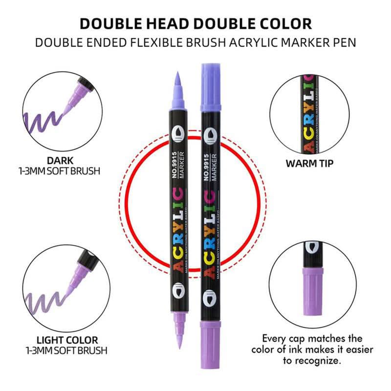 Chromaraise™ Stylos de Peinture Acrylique — Éveillez Votre Créativité avec des Couleurs Vives et Durables sur Toutes les Surfaces