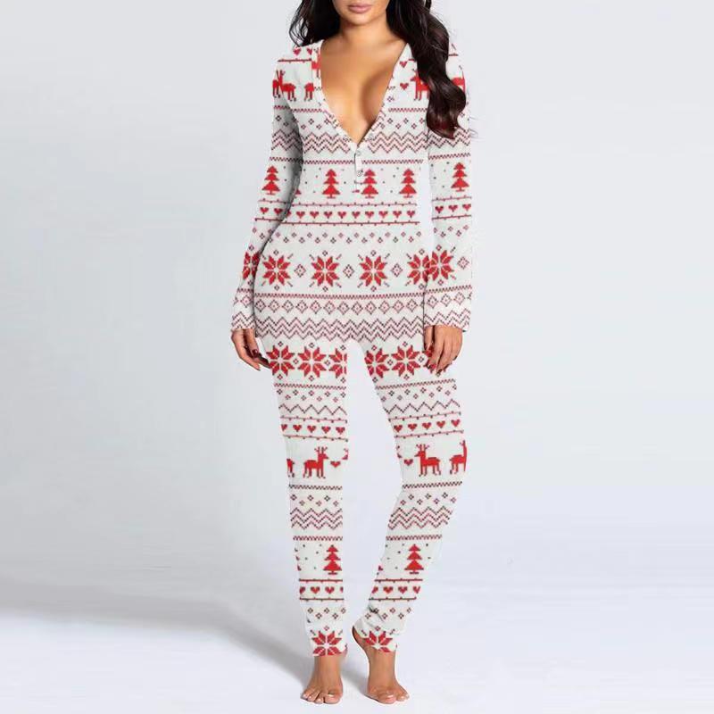 WinterGlow™ – Combinaison festive avec patte de boutonnage pour femmes