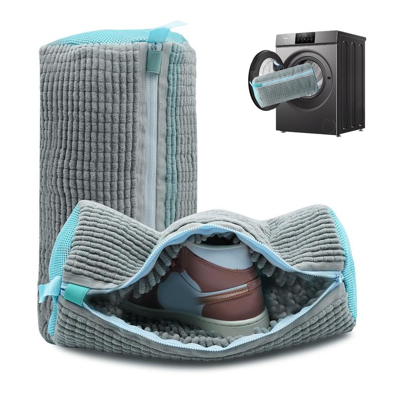 Sac de Lavage pour Chaussures en Microfibre Chenille – Protection Douce et Efficace en Machine