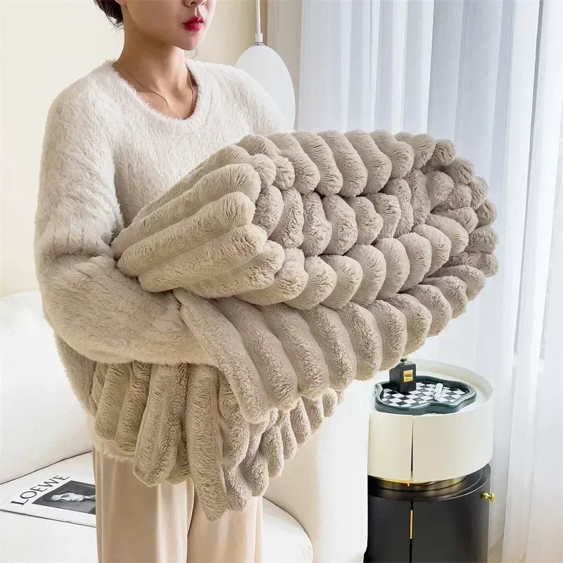 Couverture Maxi Hiver en Peluche Douce - LuxuraWrap