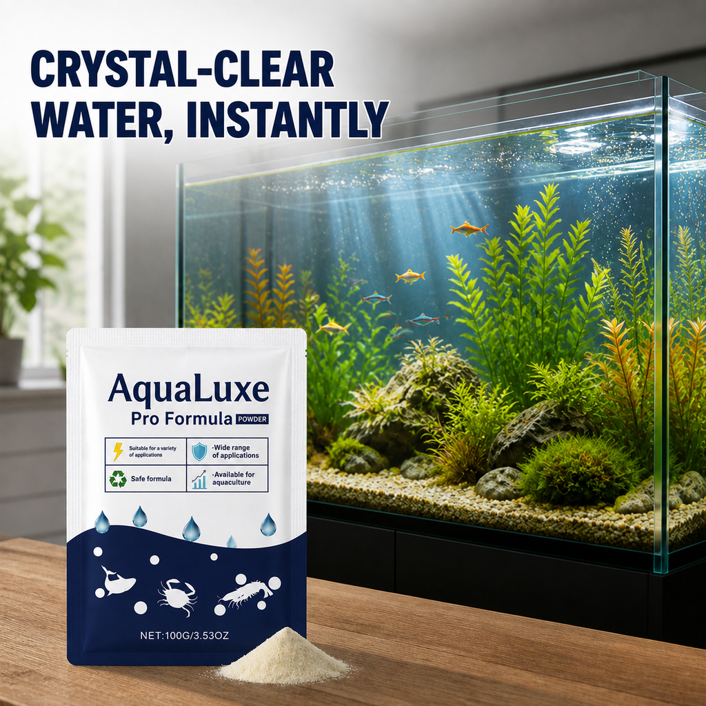 AquaLuxe™ Raffineur d'Eau — Transformez Votre Aquarium avec une Clarté Éblouissante Instantanée