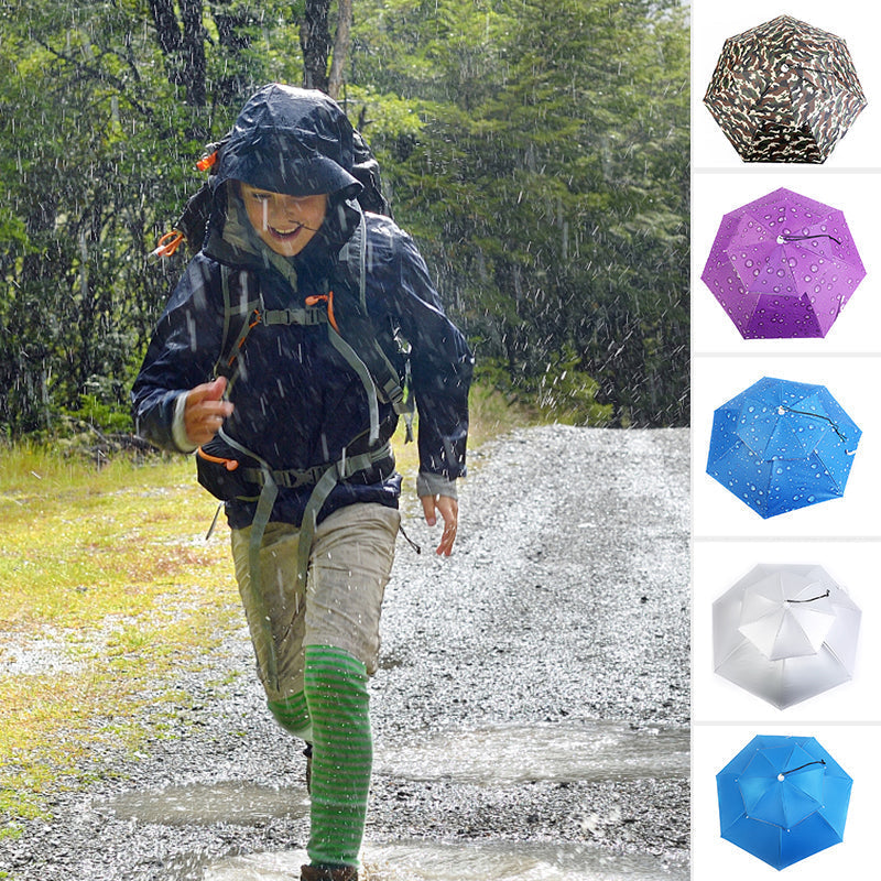 Chapeau Parapluie avec Sangle de Menton Réglable