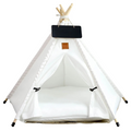 Teepee Deluxe pour Animaux de Compagnie en Toile pour Chats et Chiens