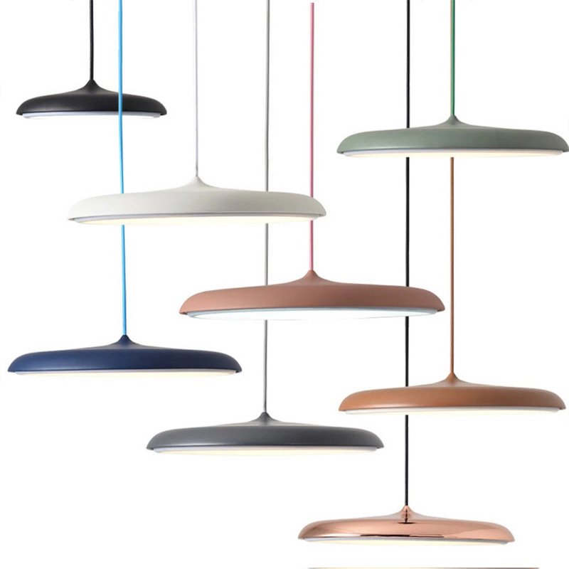 Lustre de style scandinave avec LED, métal et acrylique
