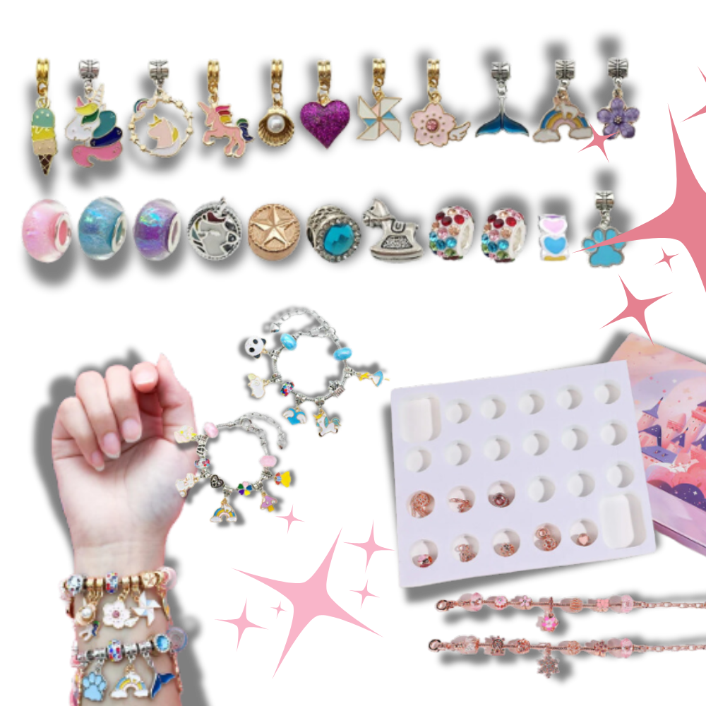 Calendrier de l'Avent DIY 2026 pour Filles – Ensemble de Bijoux et Bracelets