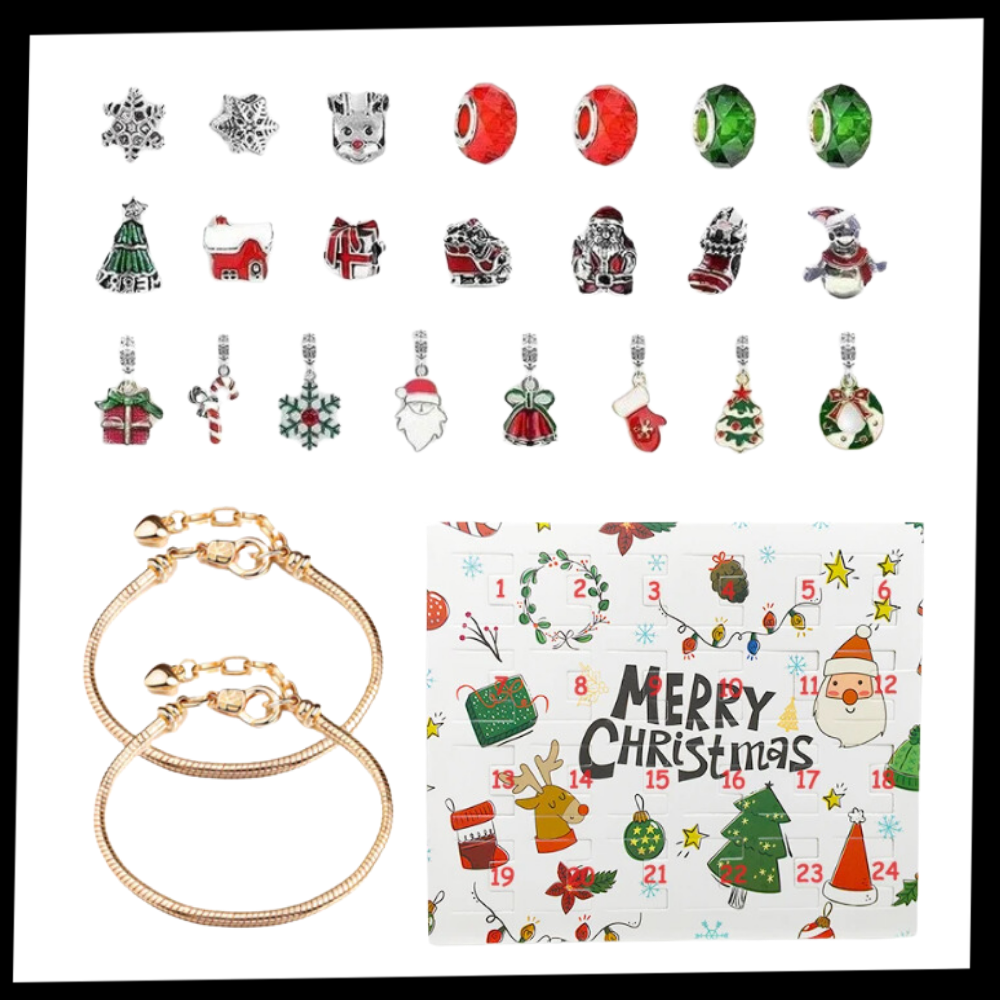 Calendrier de l'Avent DIY 2026 pour Filles – Ensemble de Bijoux et Bracelets